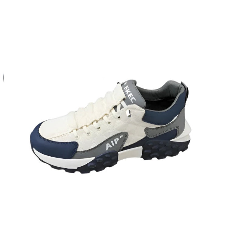 Orthopedic Men's Sneakers with Wearable Rubber Outsole