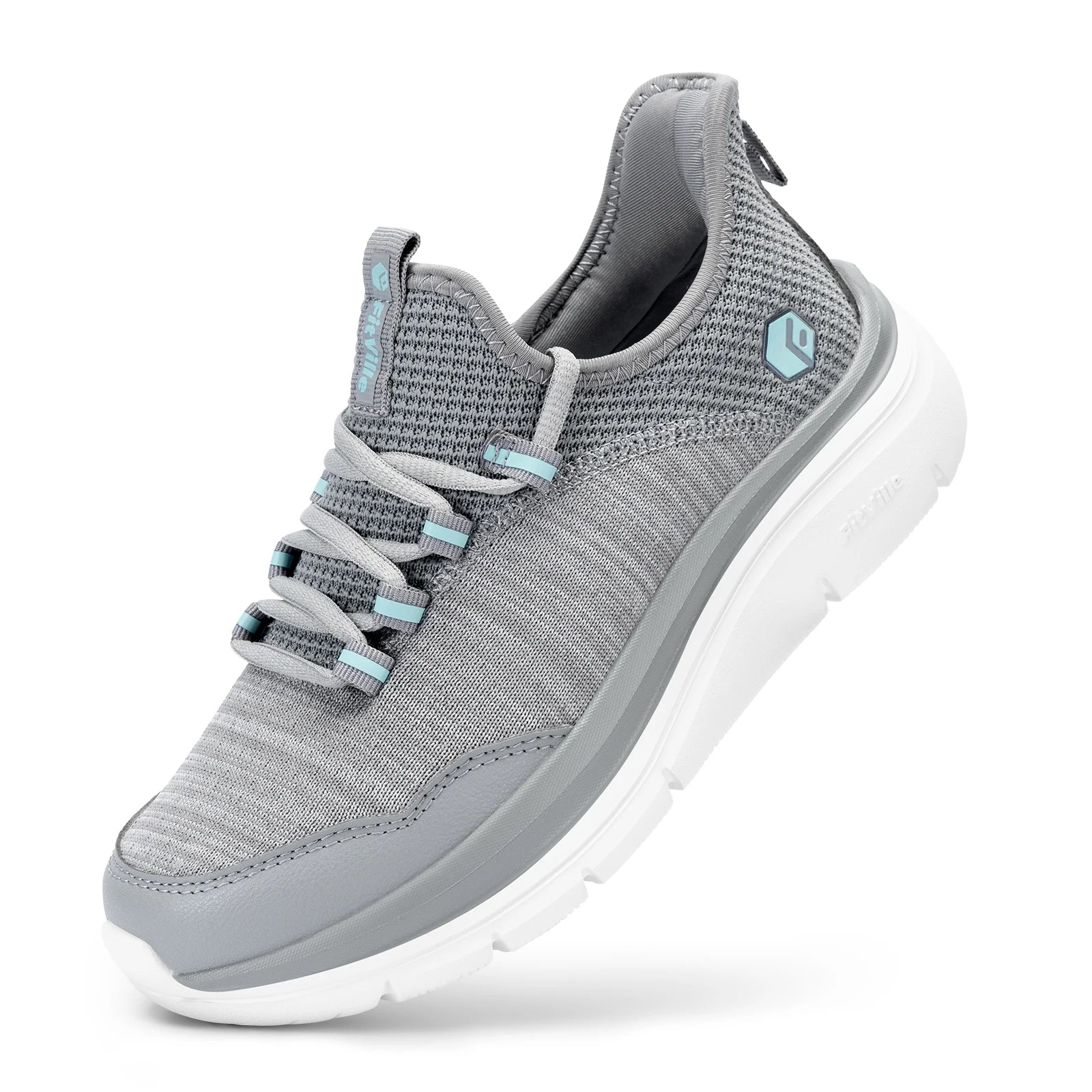 Lightweight Women's Shoes Thick Sole Walking Shoes Extra Wide Sneakers Breathable for Swollen Feet Plantar Fasciitis