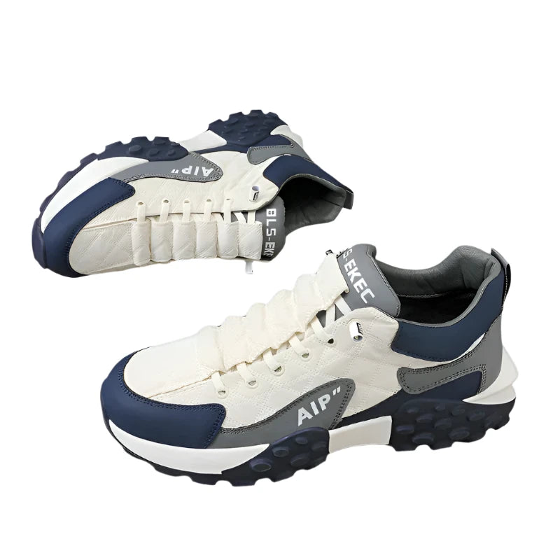 Orthopedic Men's Sneakers with Wearable Rubber Outsole