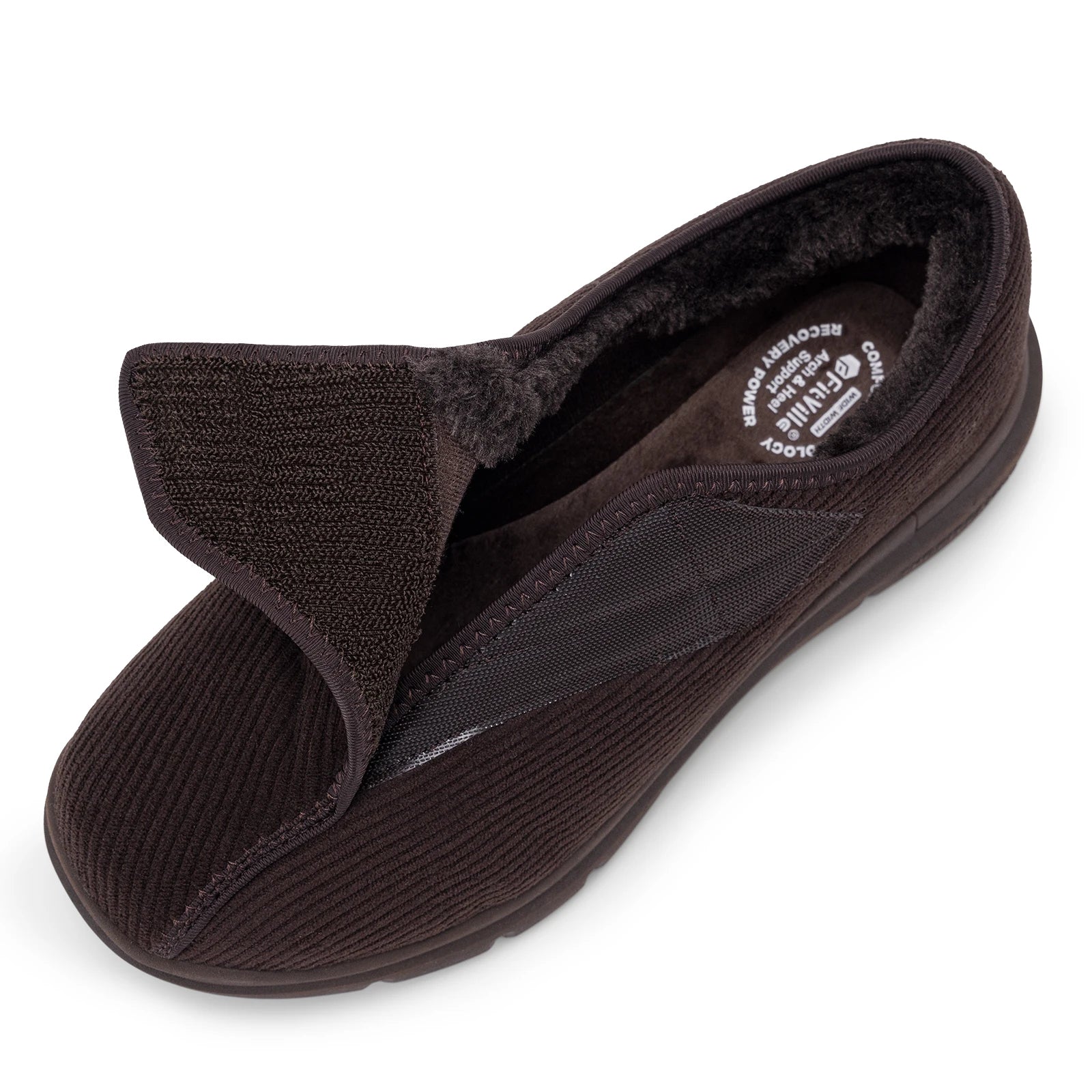 Men's Winter Shoes with Adjustable Strap - Warm, Comfortable, and Non-Slip