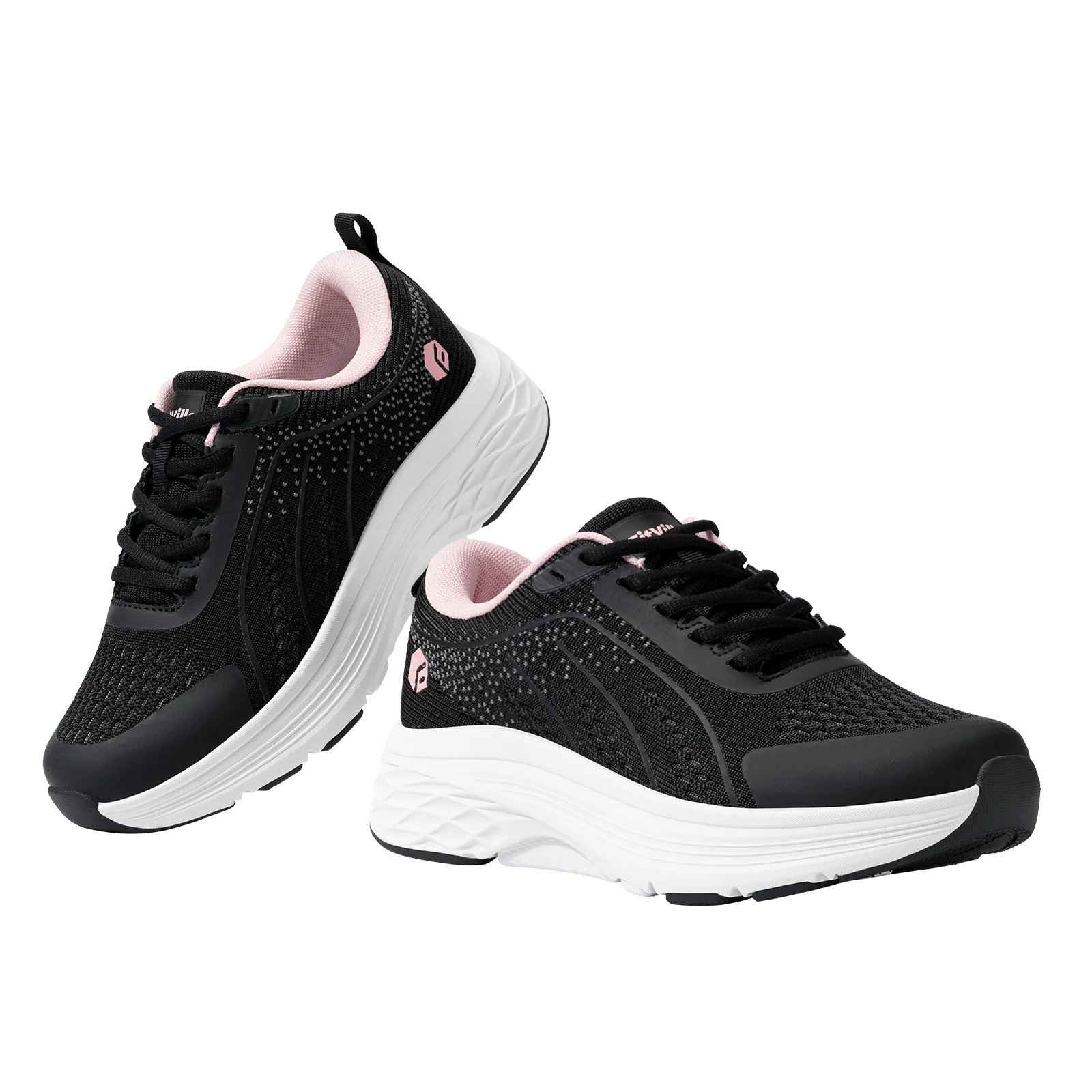 Women's Comfortable Walking Sneakers - Wide Width Design for Everyday Support
