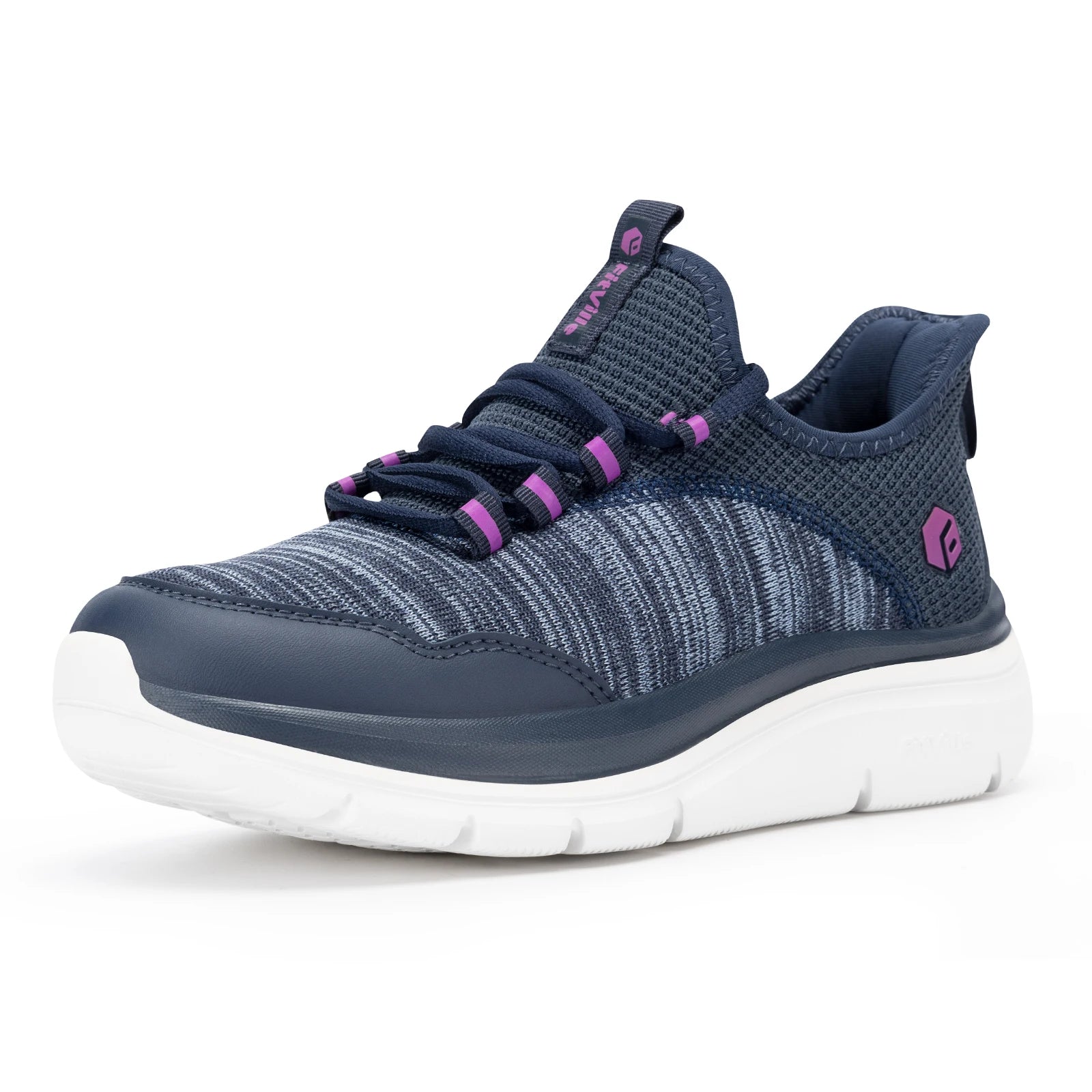 Lightweight Women's Shoes Thick Sole Walking Shoes Extra Wide Sneakers Breathable for Swollen Feet Plantar Fasciitis