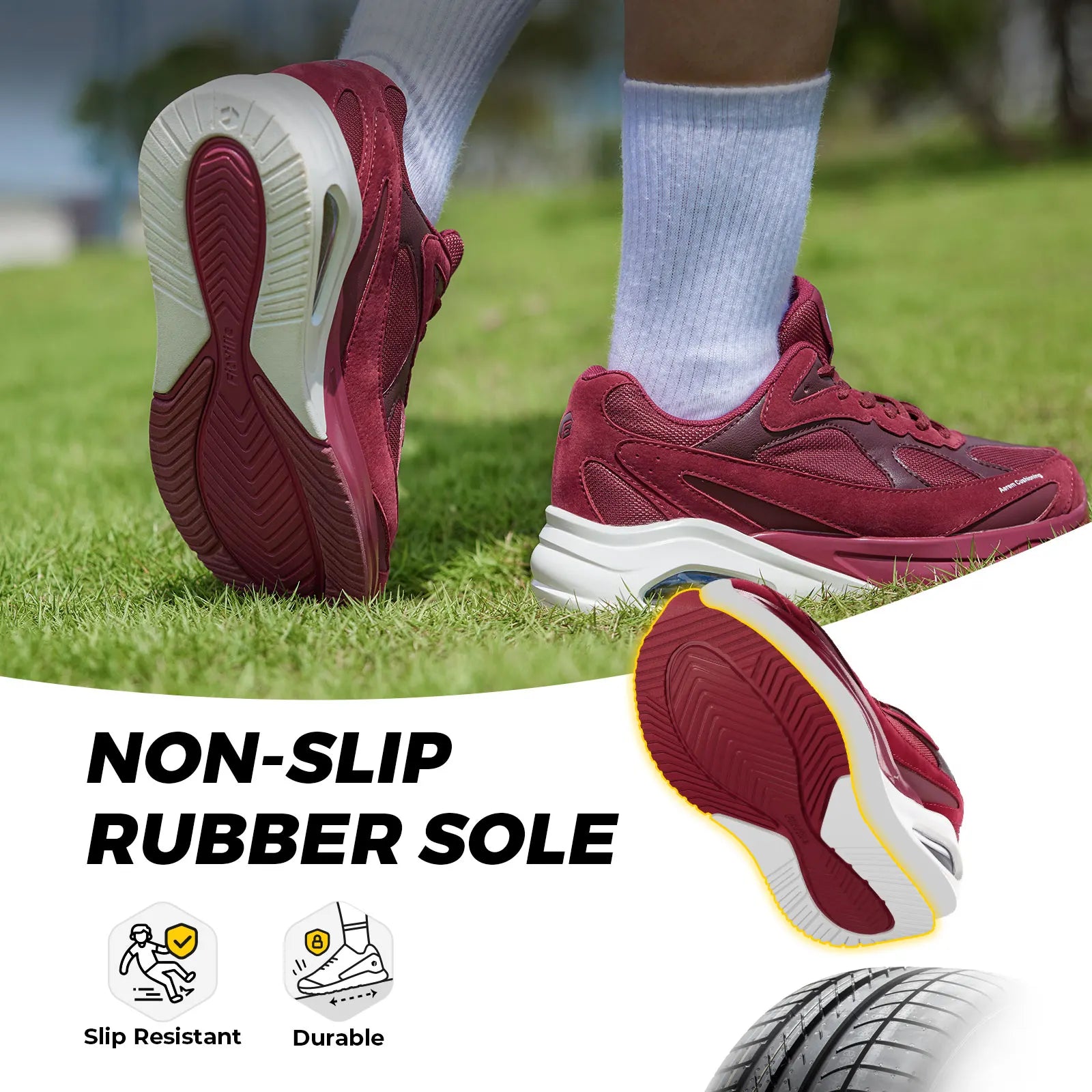 Women's Air Cushion Shoes Sports Running Shoes Wide Width With Arch Support Lightweight Breathable Running Tennis Shoes
