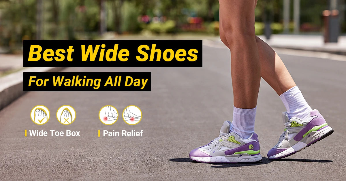 Extra Wide Women's Walking Shoes Wide Width lightweight Sneakers for Flat Foot Plantar Fasciitis Heel Pain Relief