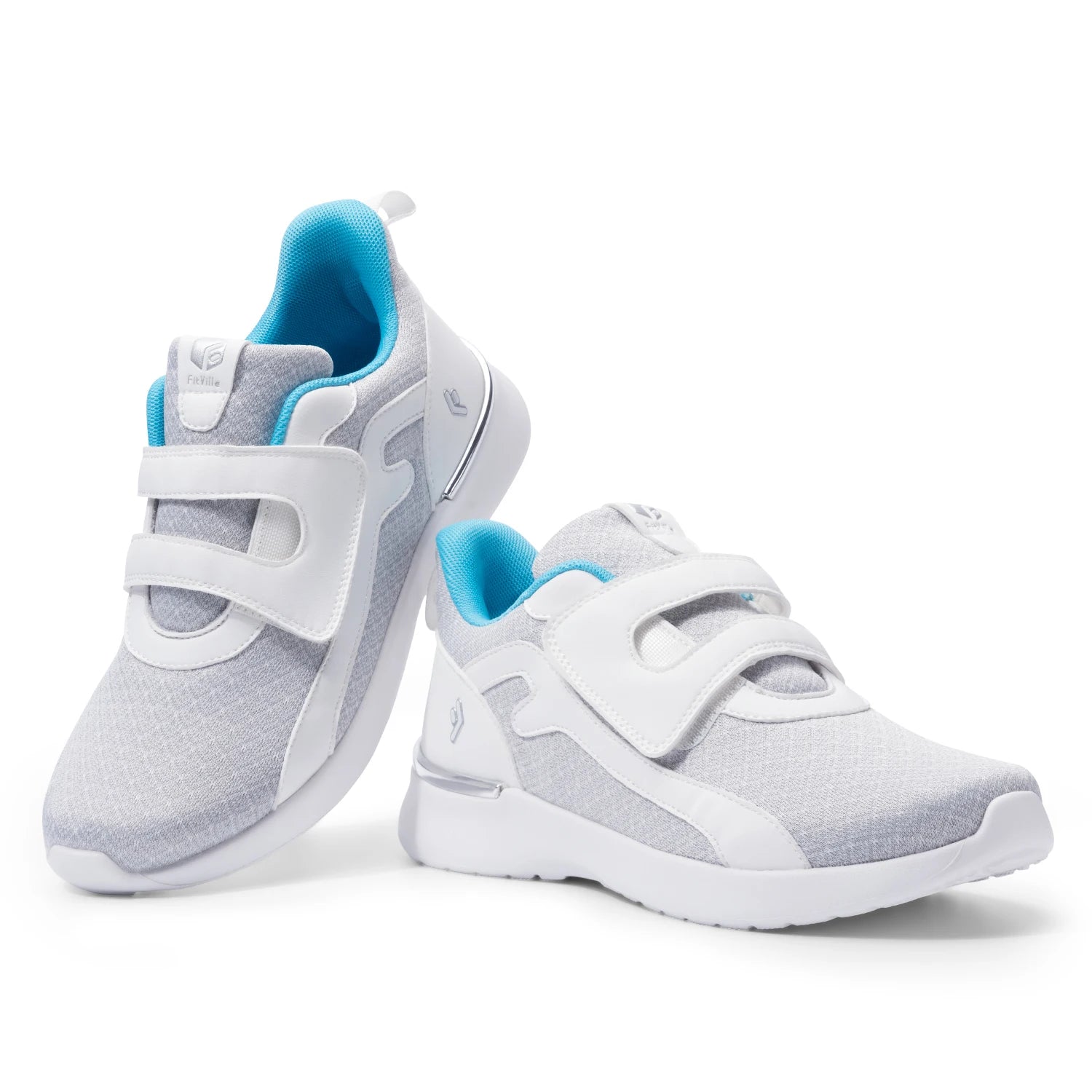 Women's Walking Shoes Thick Sole Adjust Strap Shoes Extra Wide Sneakers Lightweight for Swollen Feet Plantar Fasciitis