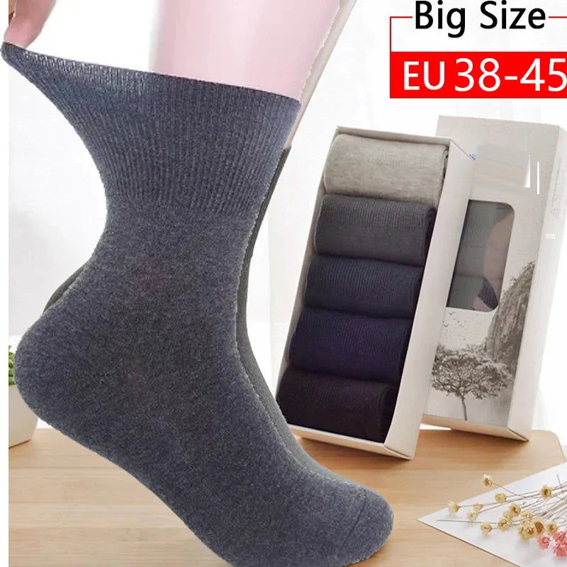 2 Paare/los Diabetikersocken Männer Verhindern Krampfadern Socken für Diabetes Hypertensive Patienten Baumwolle Material Große Größe 10,11,12