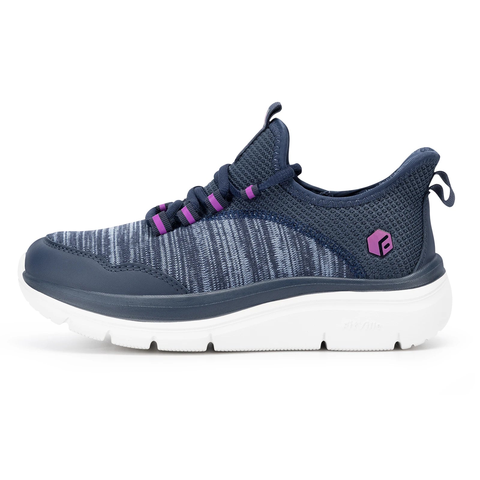Lightweight Women's Shoes Thick Sole Walking Shoes Extra Wide Sneakers Breathable for Swollen Feet Plantar Fasciitis