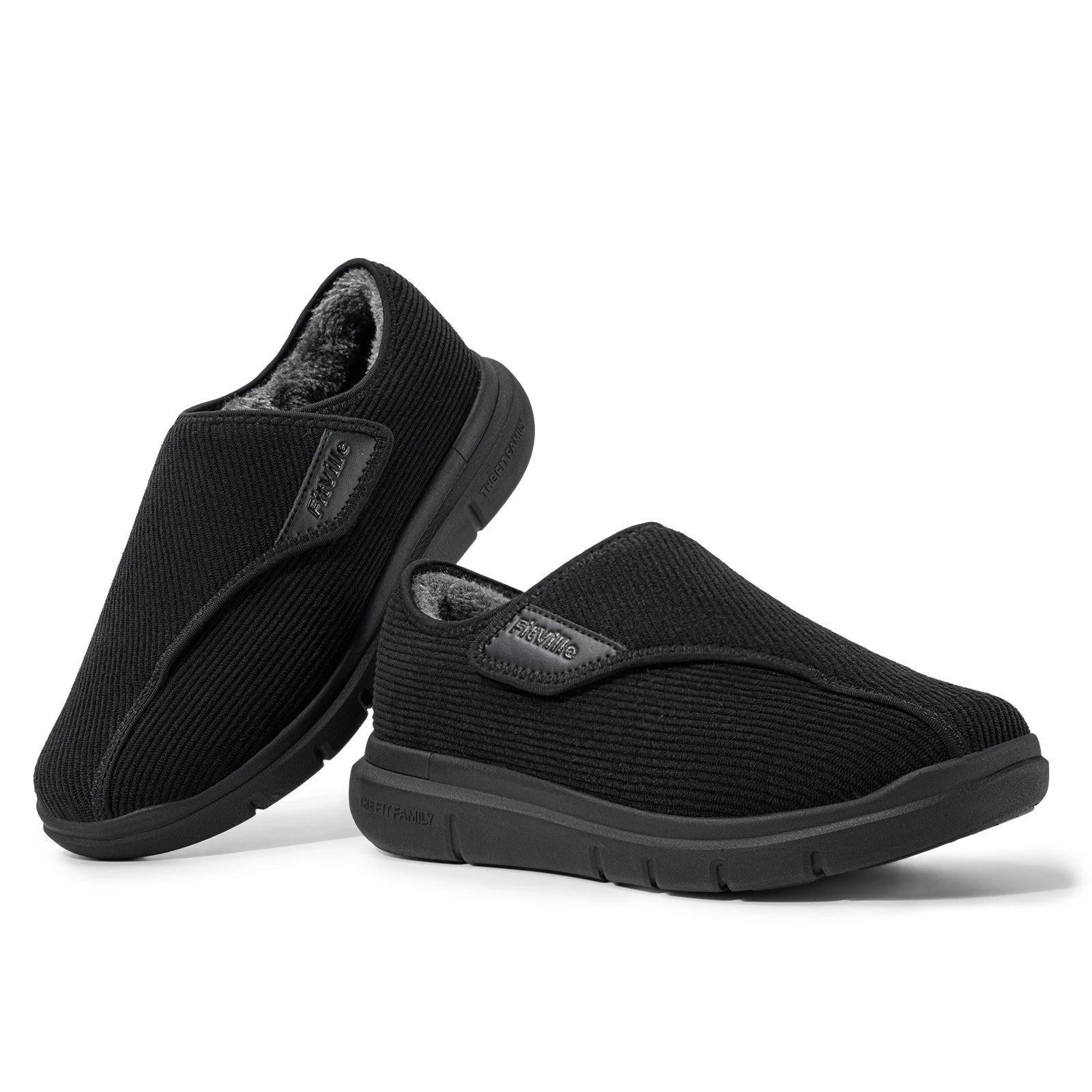 Men's Winter Shoes with Adjustable Strap - Warm, Comfortable, and Non-Slip