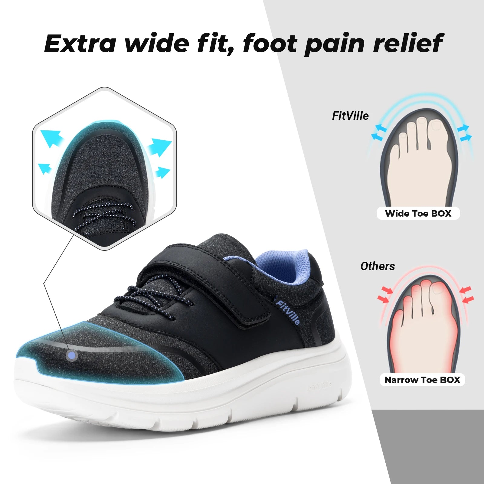 Women's Shoes Lightweight Mesh Wide Width Slip on Walking Adjustable and Comfortable Diabetic Sneakers for Swollen Feet