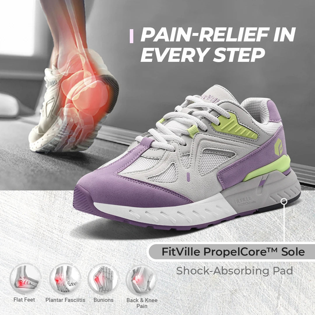 Extra Wide Women's Walking Shoes Wide Width lightweight Sneakers for Flat Foot Plantar Fasciitis Heel Pain Relief
