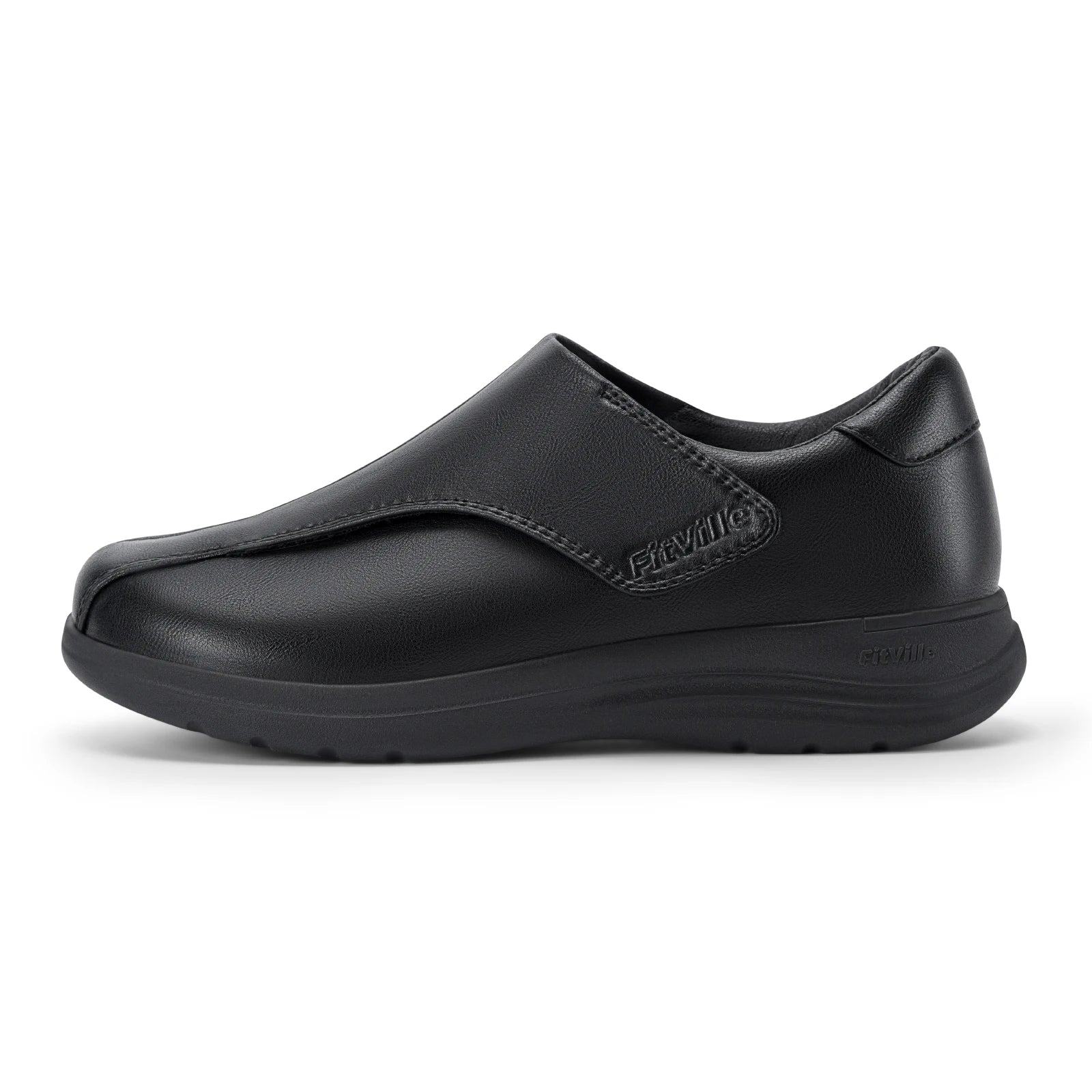 Women's Shoes Leather Diabetic Shoes Extra Wide Slip-On Walking Shoes For Womens Swollen Feet Arch Support