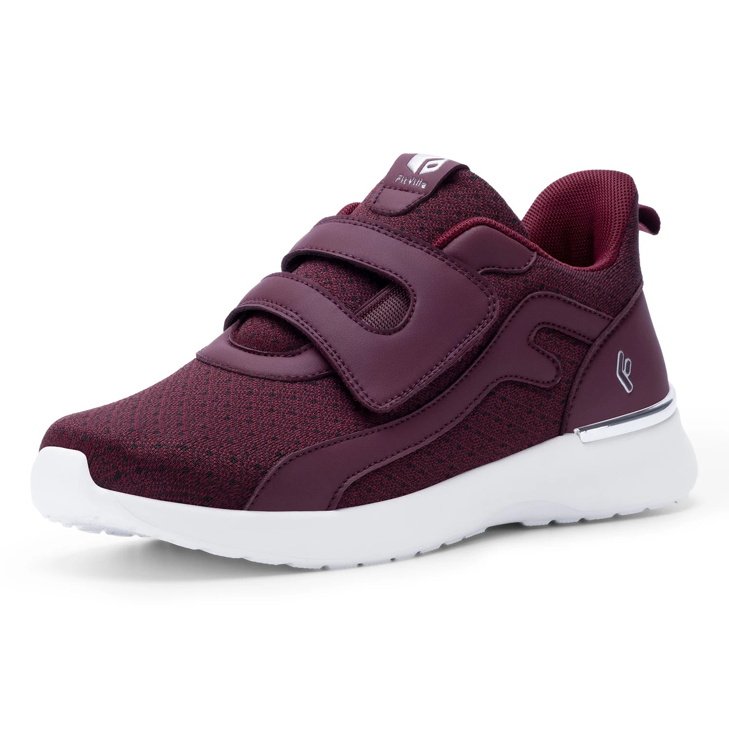 Women's Walking Shoes Thick Sole Adjust Strap Shoes Extra Wide Sneakers Lightweight for Swollen Feet Plantar Fasciitis