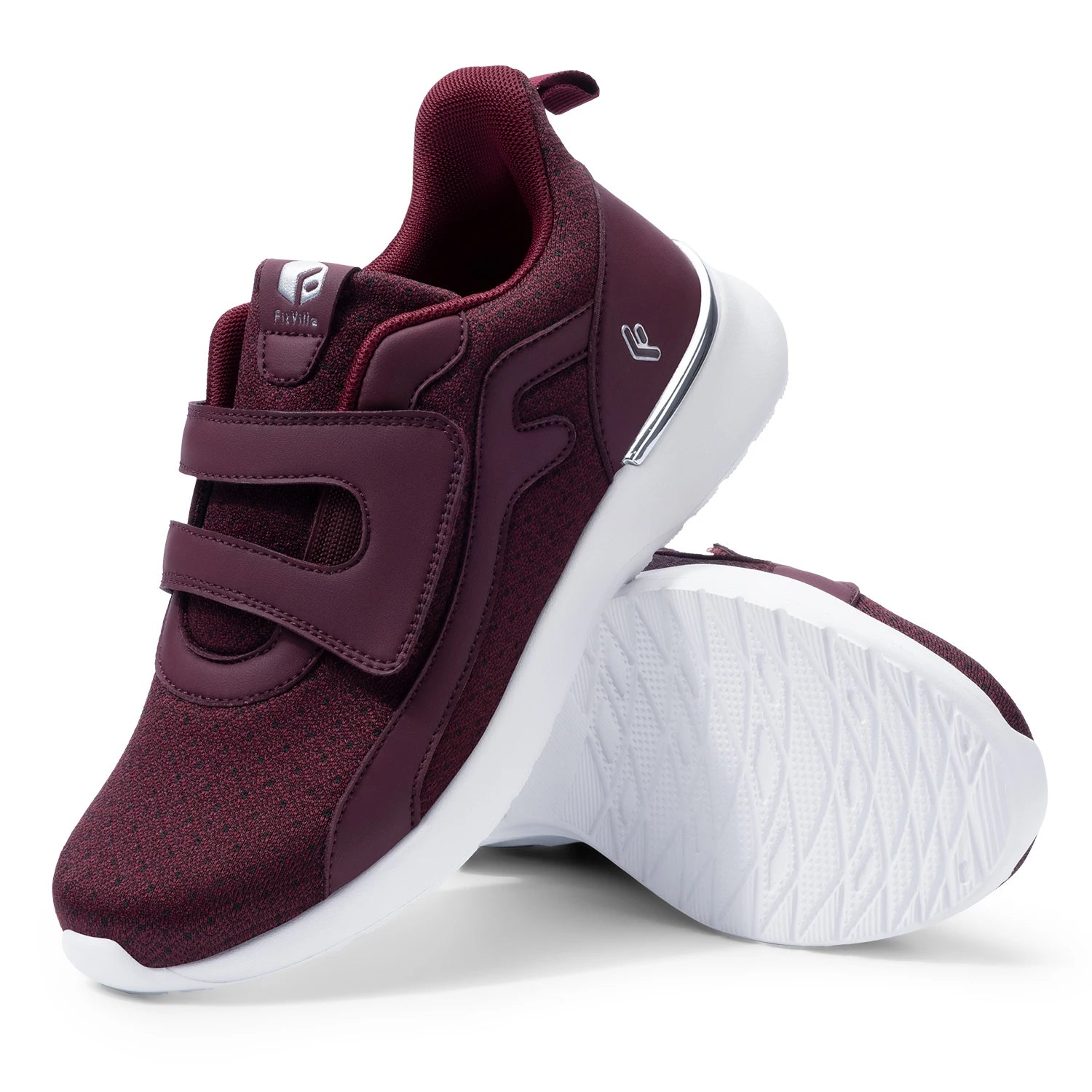 Women's Walking Shoes Thick Sole Adjust Strap Shoes Extra Wide Sneakers Lightweight for Swollen Feet Plantar Fasciitis
