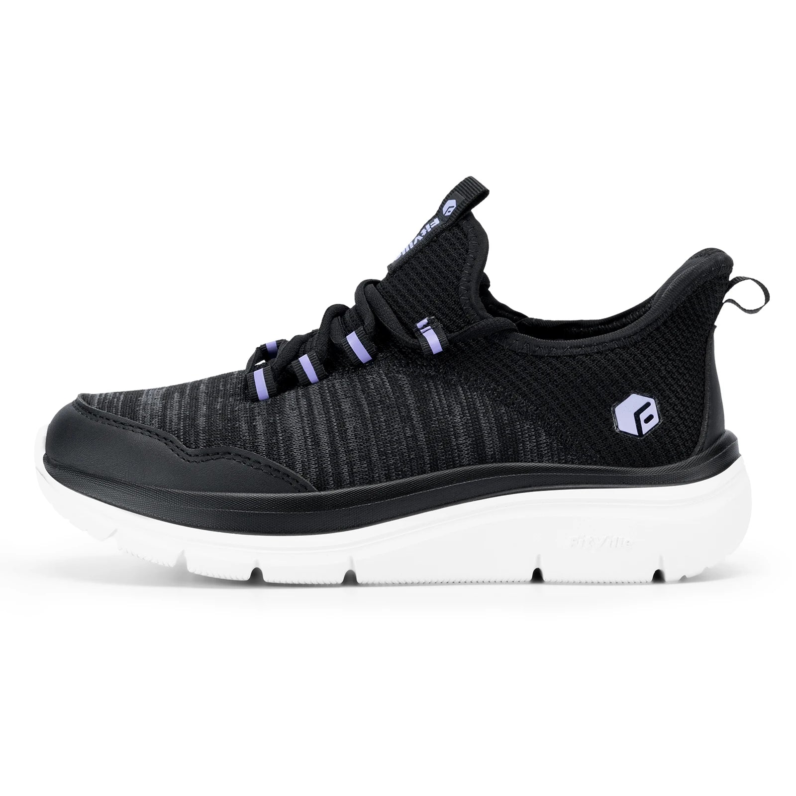 Lightweight Women's Shoes Thick Sole Walking Shoes Extra Wide Sneakers Breathable for Swollen Feet Plantar Fasciitis