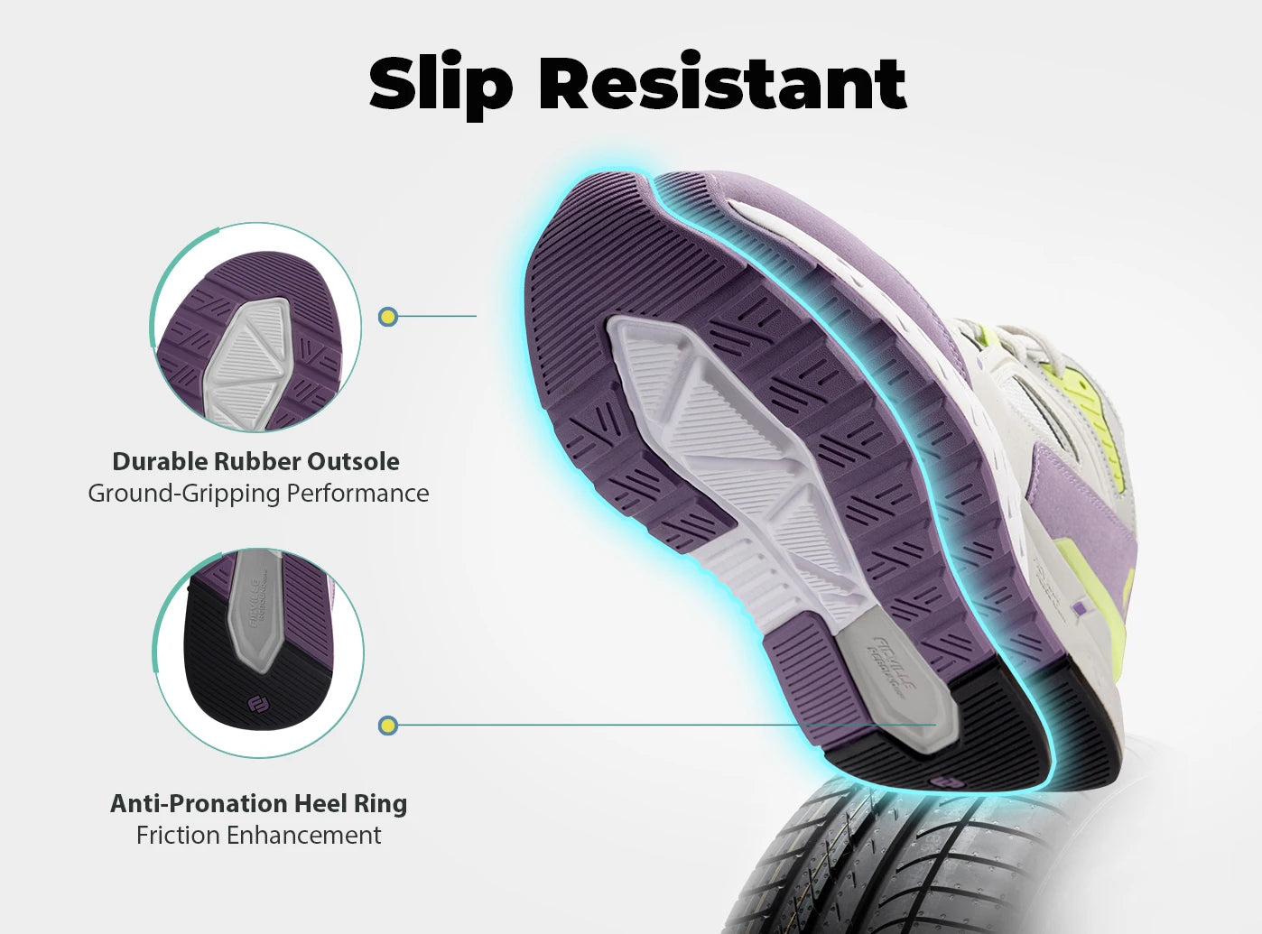 Extra Wide Women's Walking Shoes Wide Width lightweight Sneakers for Flat Foot Plantar Fasciitis Heel Pain Relief