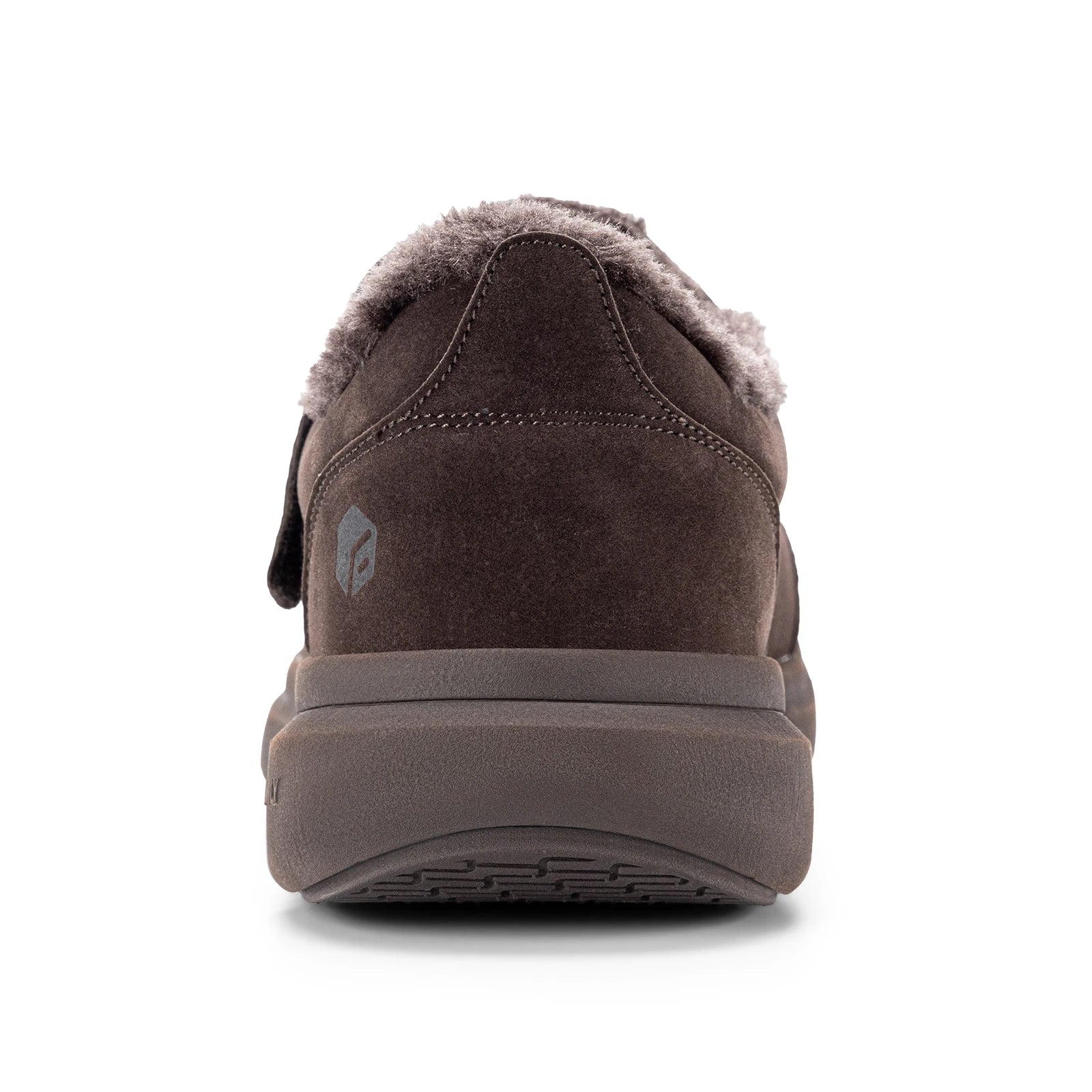 Wide Men's Slippers Non-slip Plush House Shoes Adjustable Straps Indoor&Outdoor Winter Slippers with Arch Support