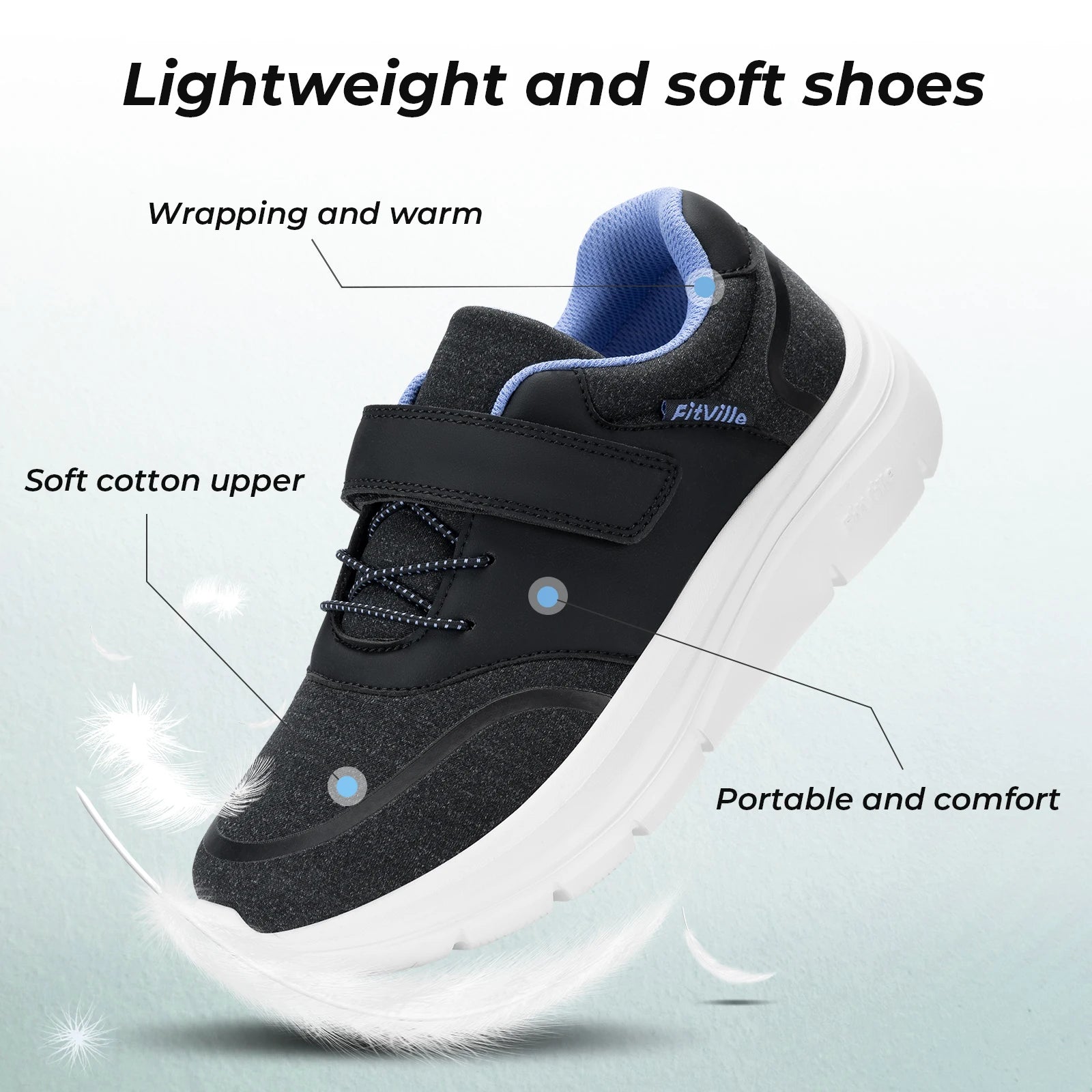 Women's Shoes Lightweight Mesh Wide Width Slip on Walking Adjustable and Comfortable Diabetic Sneakers for Swollen Feet