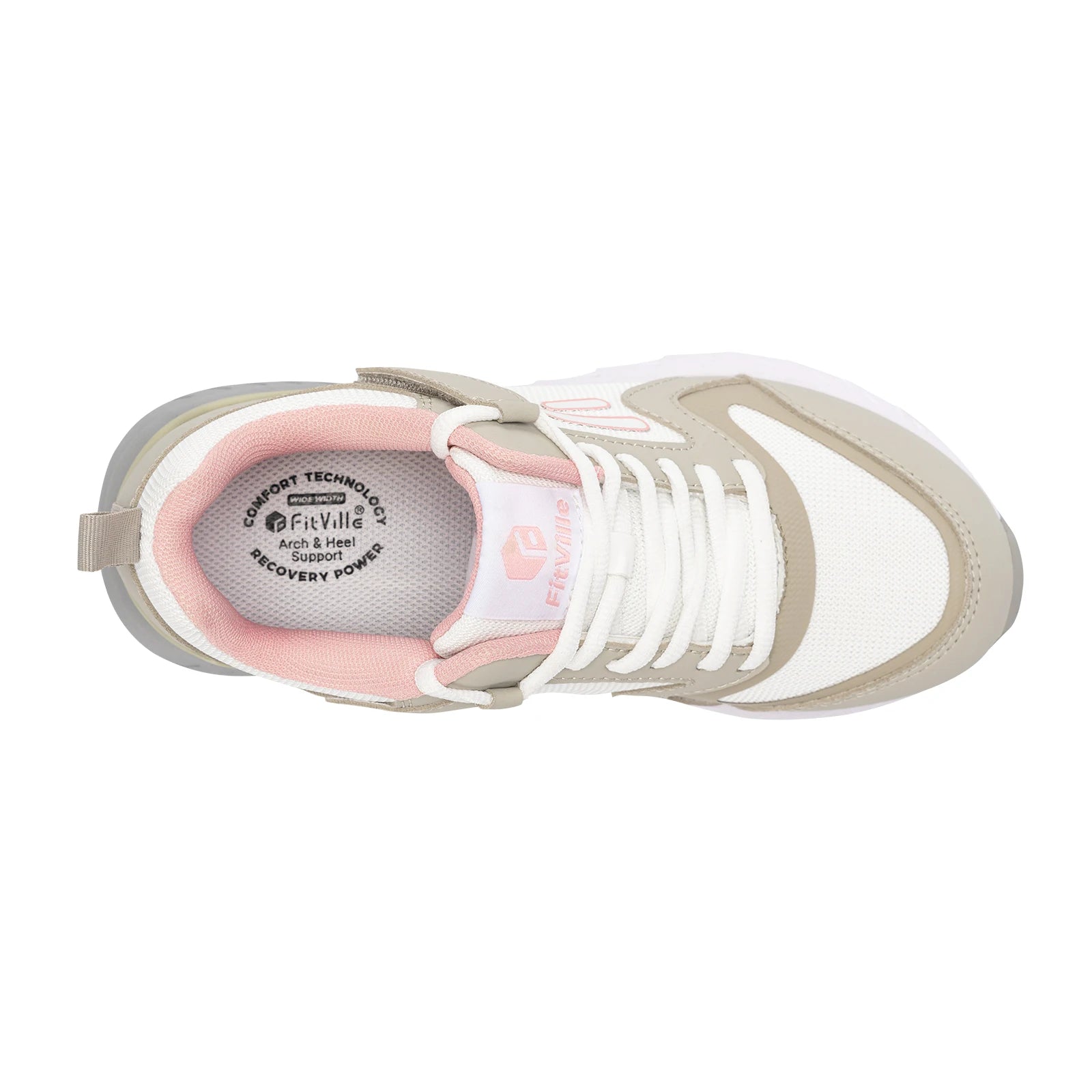 Wide Width Sneakers for Women - Supportive, Comfortable Design for Walking and Heel Pain Relief