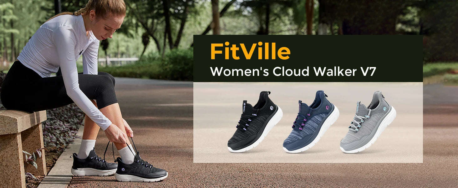 Lightweight Women's Shoes Thick Sole Walking Shoes Extra Wide Sneakers Breathable for Swollen Feet Plantar Fasciitis