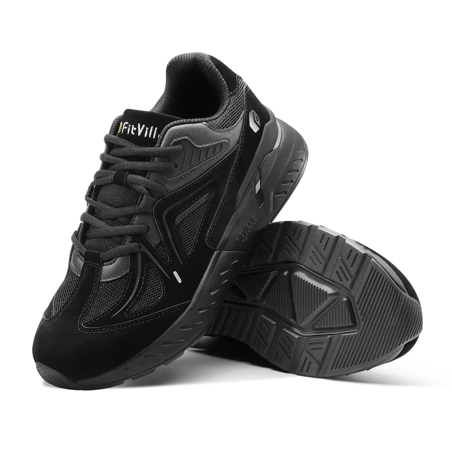 Extra Wide Men's Walking Shoes Lightweight Sneakers for Flat Feet Arch Fit Heel Pain Relief Non-Slip Sports Shoes