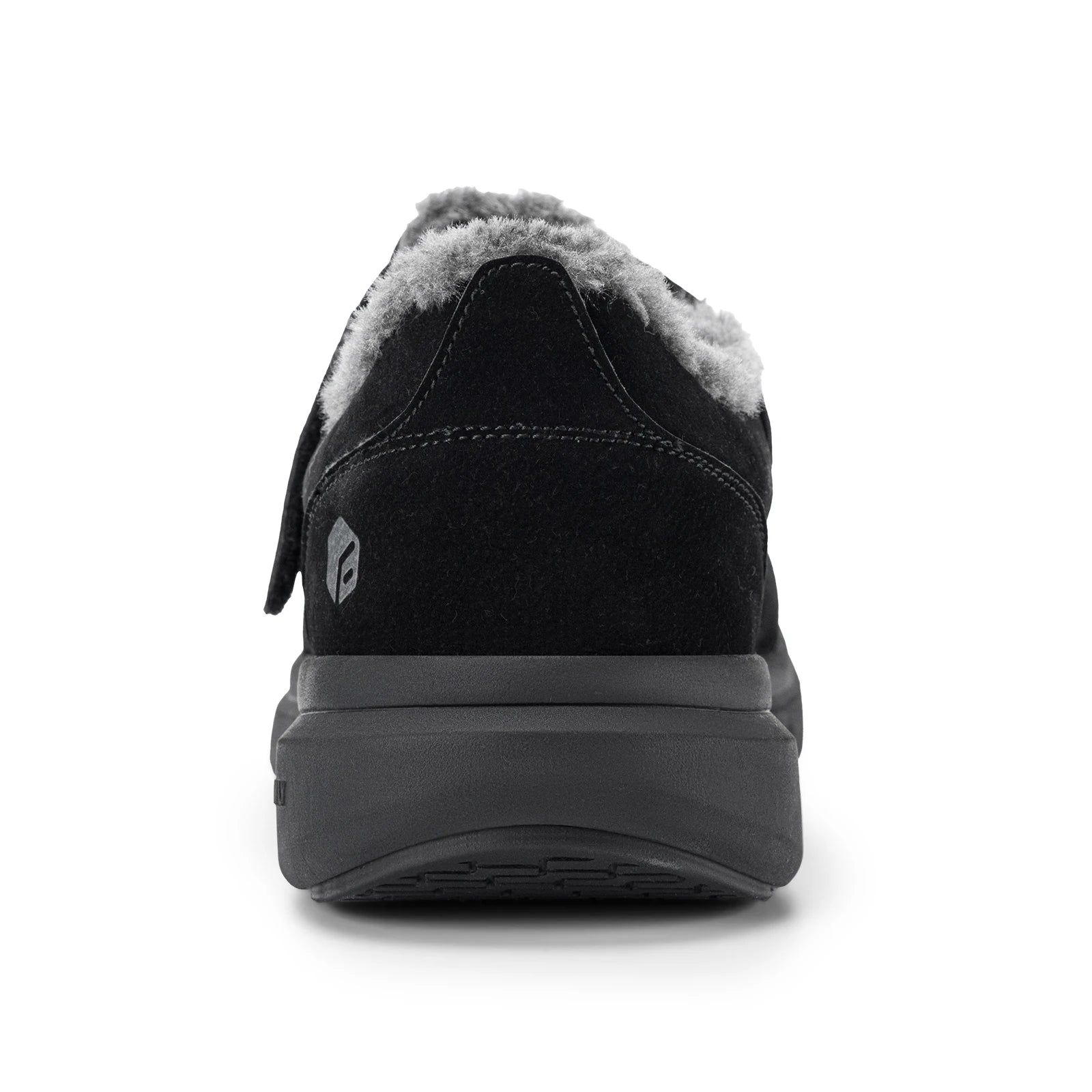 Wide Men's Slippers Non-slip Plush House Shoes Adjustable Straps Indoor&Outdoor Winter Slippers with Arch Support