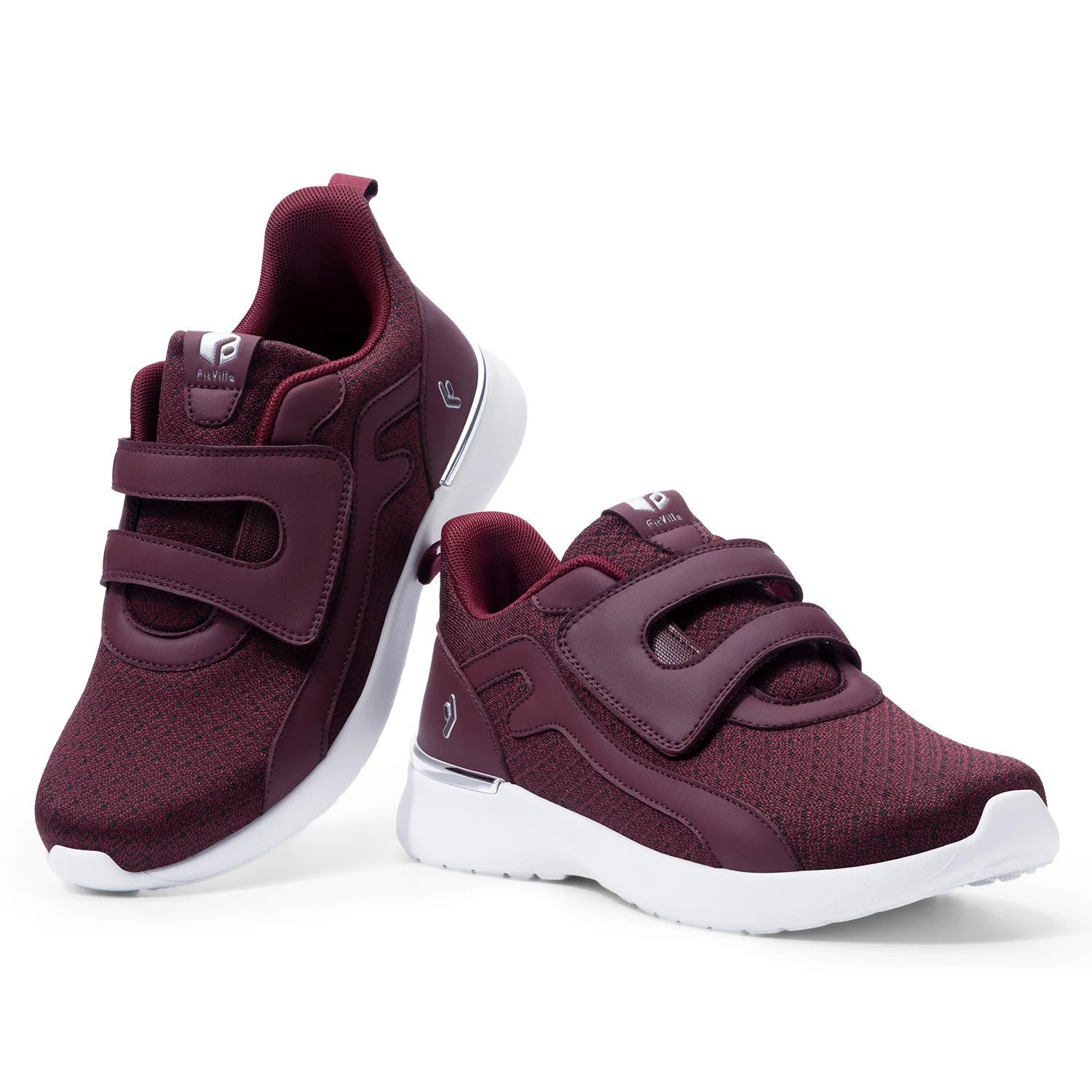 Women's Walking Shoes Thick Sole Adjust Strap Shoes Extra Wide Sneakers Lightweight for Swollen Feet Plantar Fasciitis