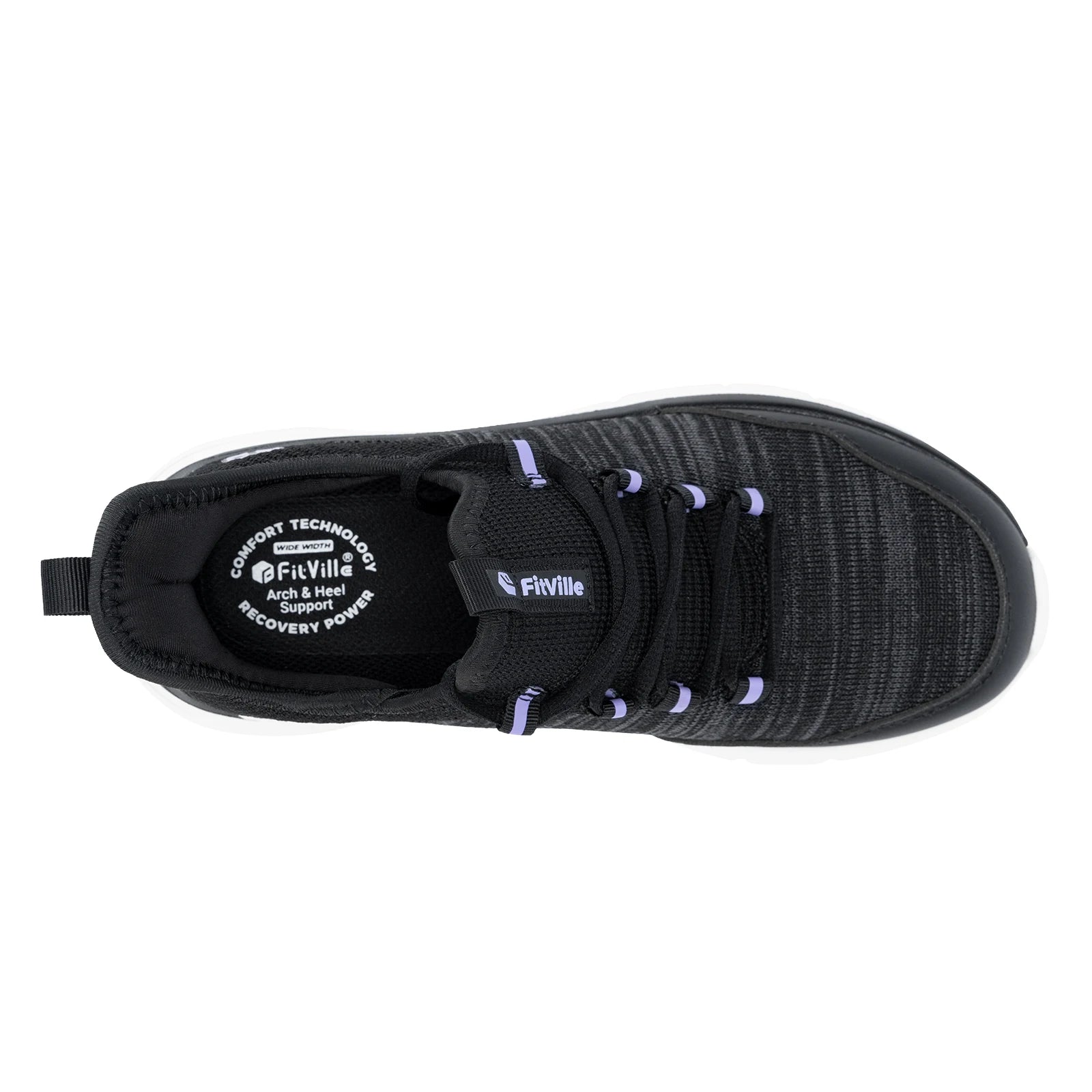 Lightweight Women's Shoes Thick Sole Walking Shoes Extra Wide Sneakers Breathable for Swollen Feet Plantar Fasciitis
