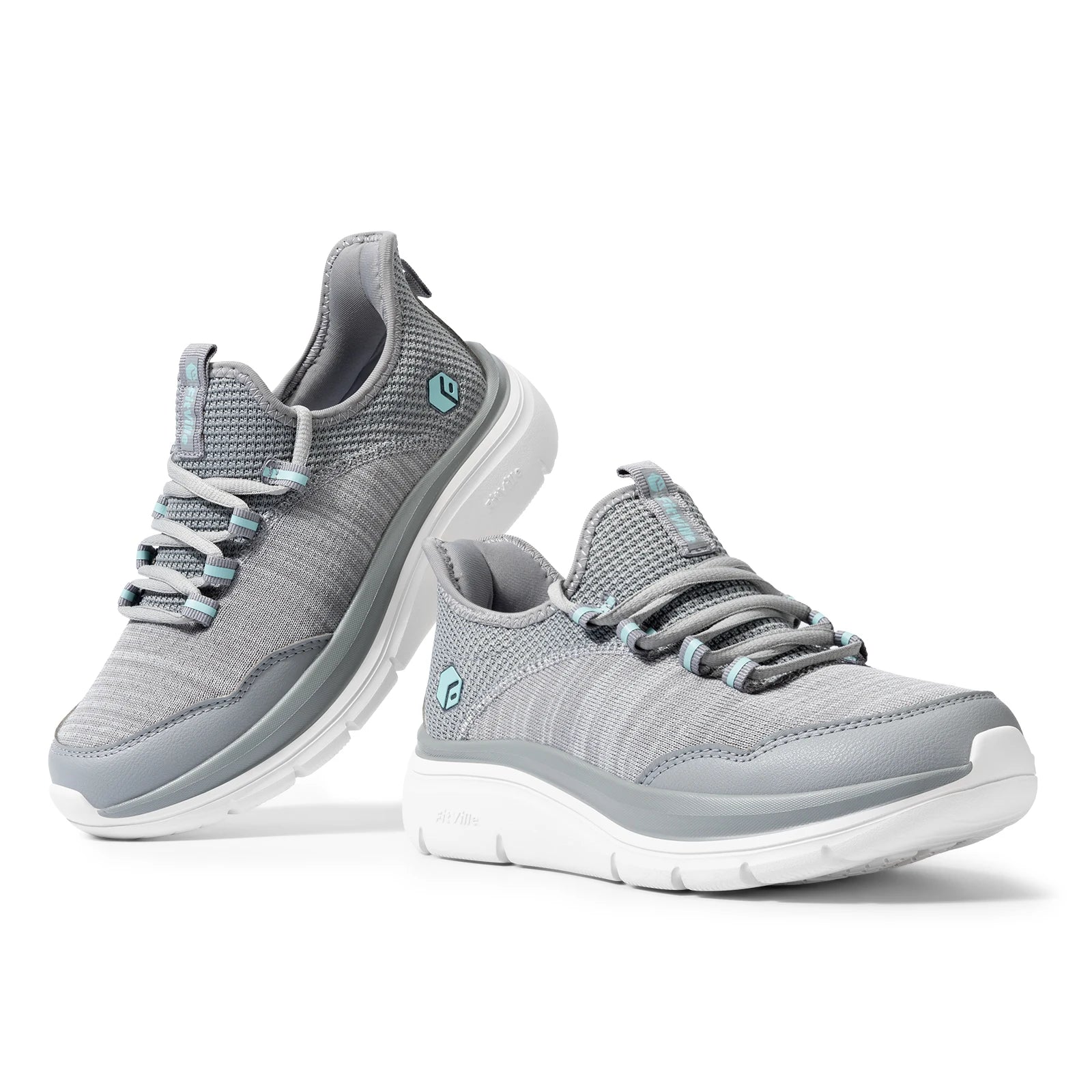 Lightweight Women's Shoes Thick Sole Walking Shoes Extra Wide Sneakers Breathable for Swollen Feet Plantar Fasciitis