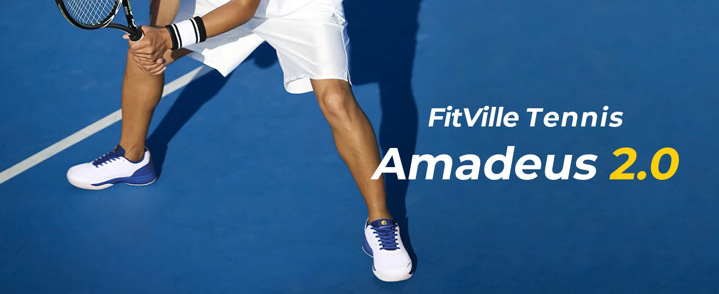 Men’s Tennis Shoes for Lightweight Plantar Fasciitis Bunions Breathable Non-slip Professional Training Sneakers