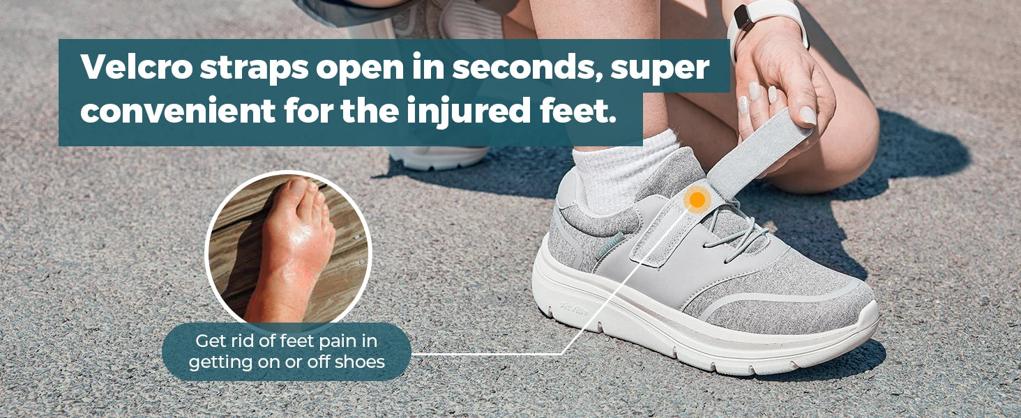 Women's Shoes Lightweight Mesh Wide Width Slip on Walking Adjustable and Comfortable Diabetic Sneakers for Swollen Feet