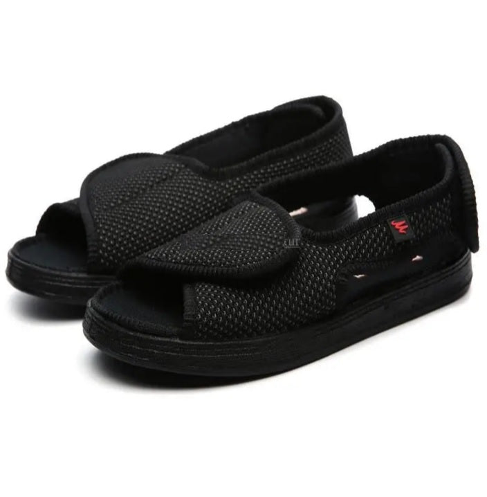 Summer comfortable shoes for diabetics (high toe, high instep, leg swelling code, middle-aged and elderly sandals)