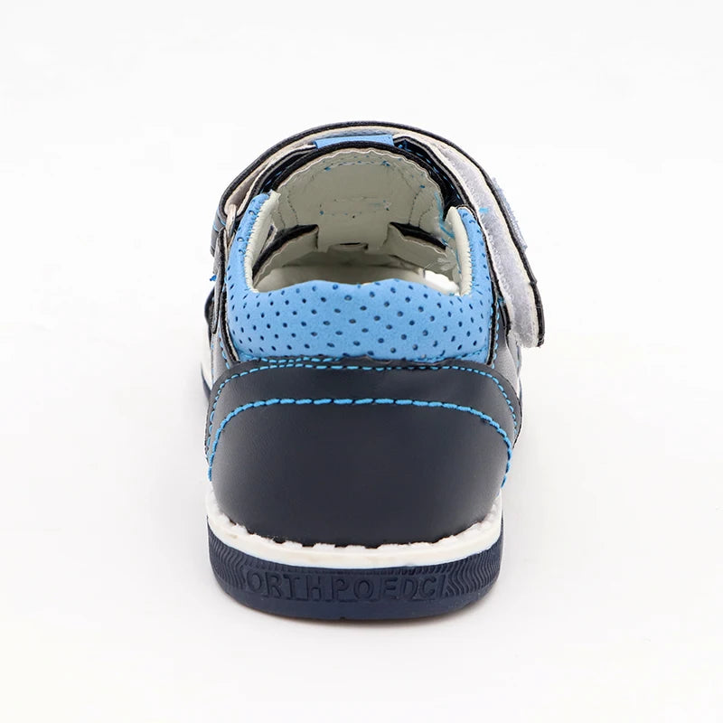 Summer Boys Orthopedic Sandals Pu Leather Toddler Kids Shoes for Boys Closed Toe Baby Flat  Shoes