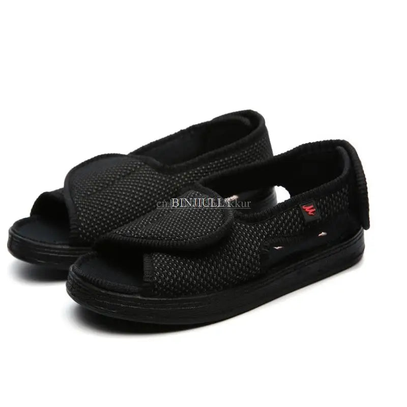 Summer comfortable shoes for diabetics (high toe, high instep, leg swelling code, middle-aged and elderly sandals)