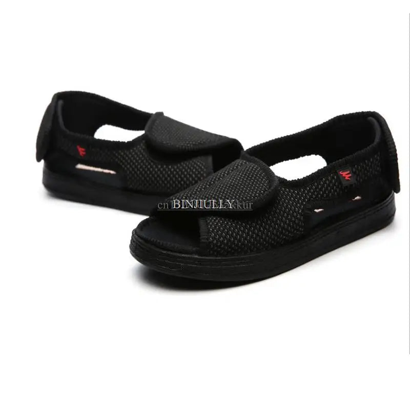 Summer comfortable shoes for diabetics (high toe, high instep, leg swelling code, middle-aged and elderly sandals)