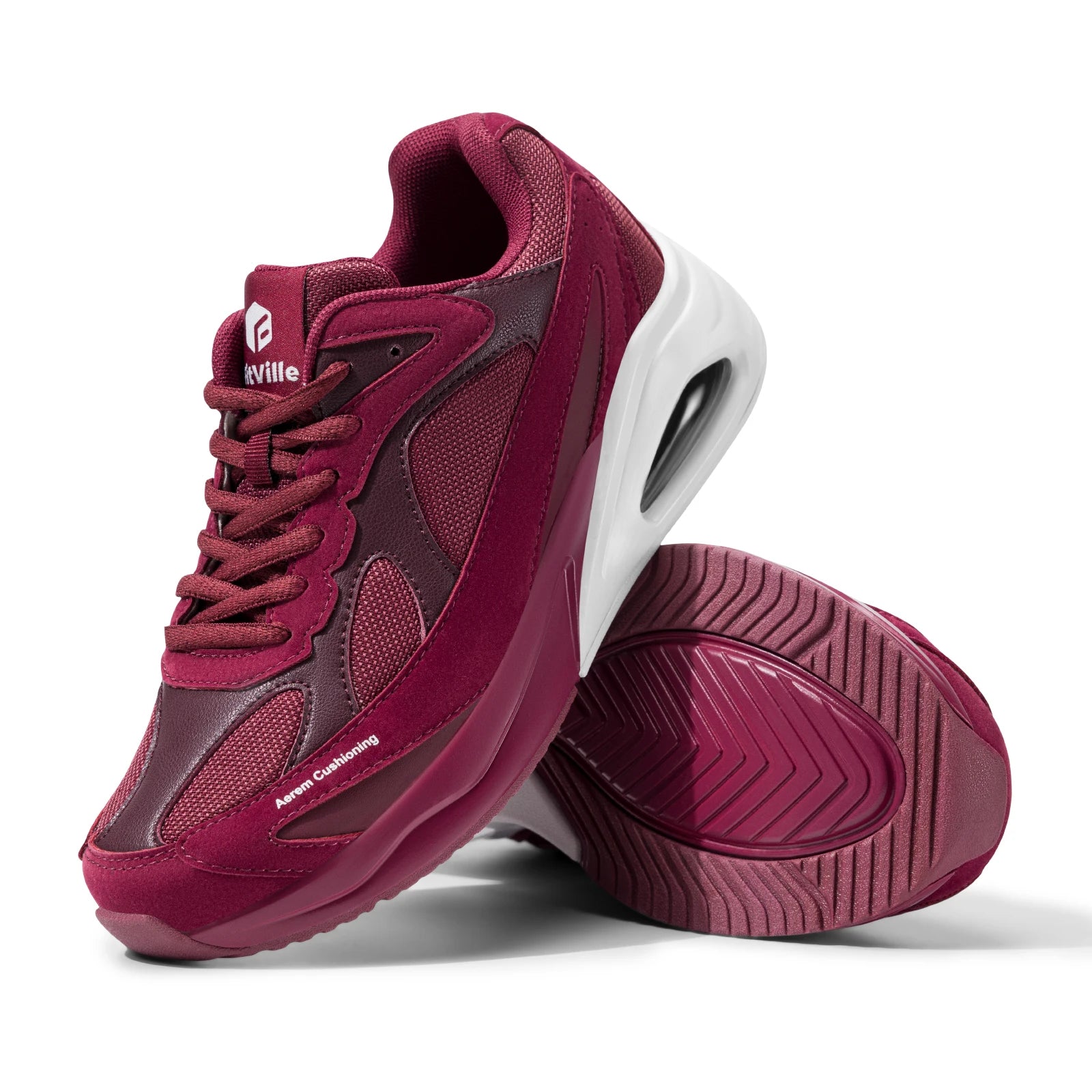 Women's Air Cushion Shoes Sports Running Shoes Wide Width With Arch Support Lightweight Breathable Running Tennis Shoes