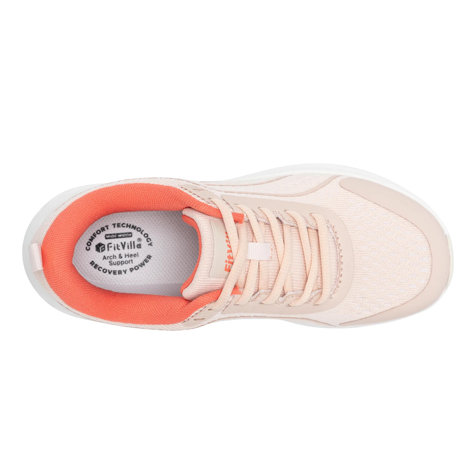 Women's Comfortable Walking Sneakers - Wide Width Design for Everyday Support