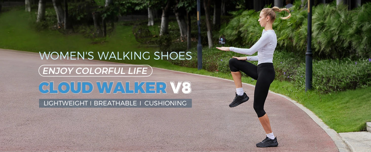 Women's Shoes Wide Width Walking Casual Shoes Thick Sole Lightweight Sneakers for Swollen Feet Relieve Toe Pain