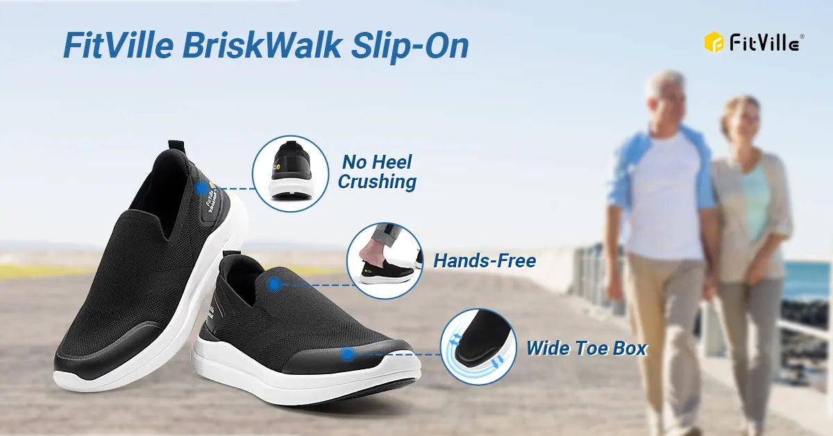 Men‘s Walking Shoes Extra Wide Plantar Fasciitis Shoes Lightweight for Swollen Feet Orthopedic Foot Pain Relief