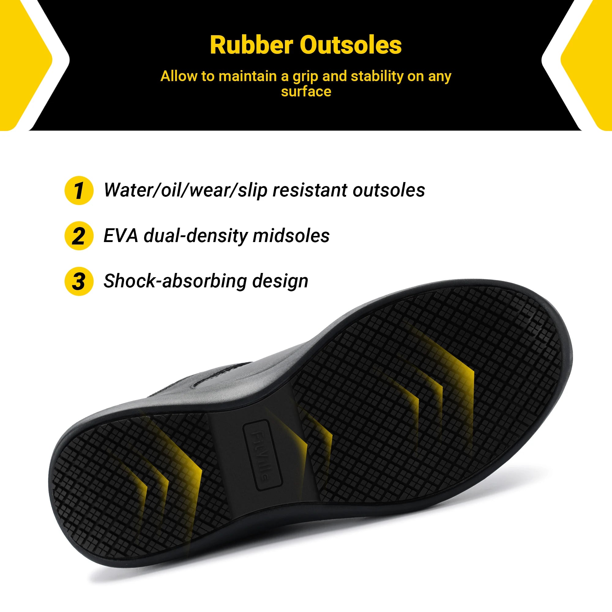 Men's Extra Wide Work Shoes Casual Shoes Anti-Slip Sturdy Toe Breathable For Male Swollen Feet Arch Support Pain Relief