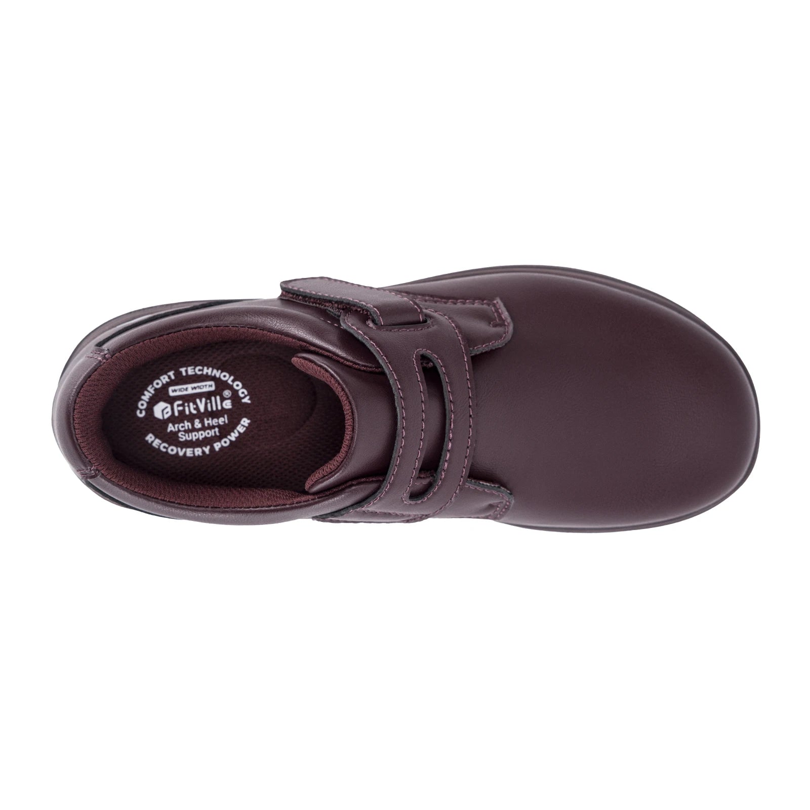 Leather Women's Shoes Extra Wide Diabetic Shoes Slip-On Walking Shoes For Womens