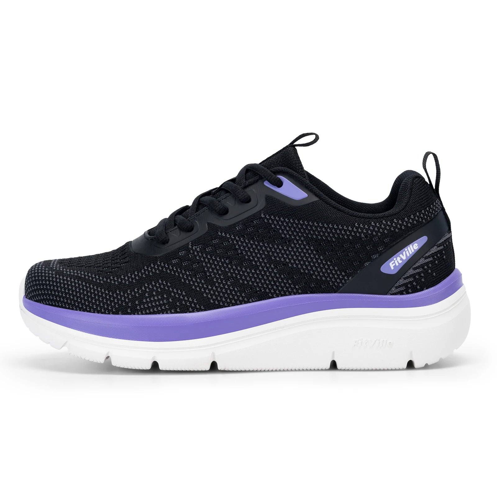 Women's Shoes Wide Width Walking Casual Shoes Thick Sole Lightweight Sneakers for Swollen Feet Relieve Toe Pain