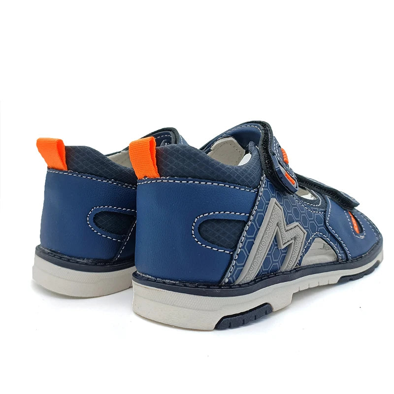 Orthopedic Leather Children Sandals boy arch support shoes