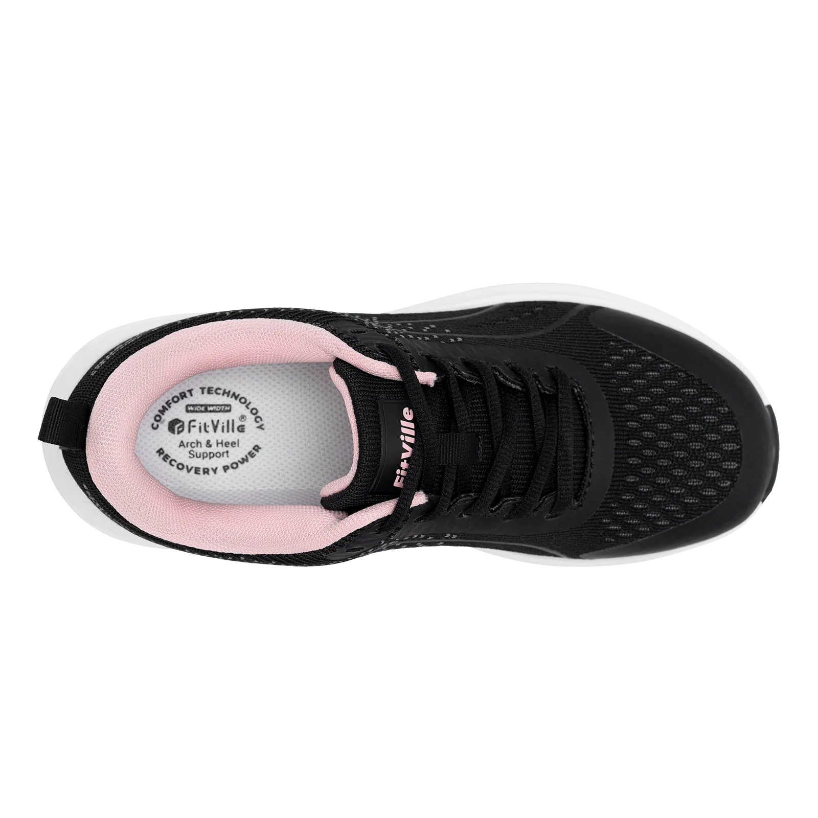 Women's Comfortable Walking Sneakers - Wide Width Design for Everyday Support