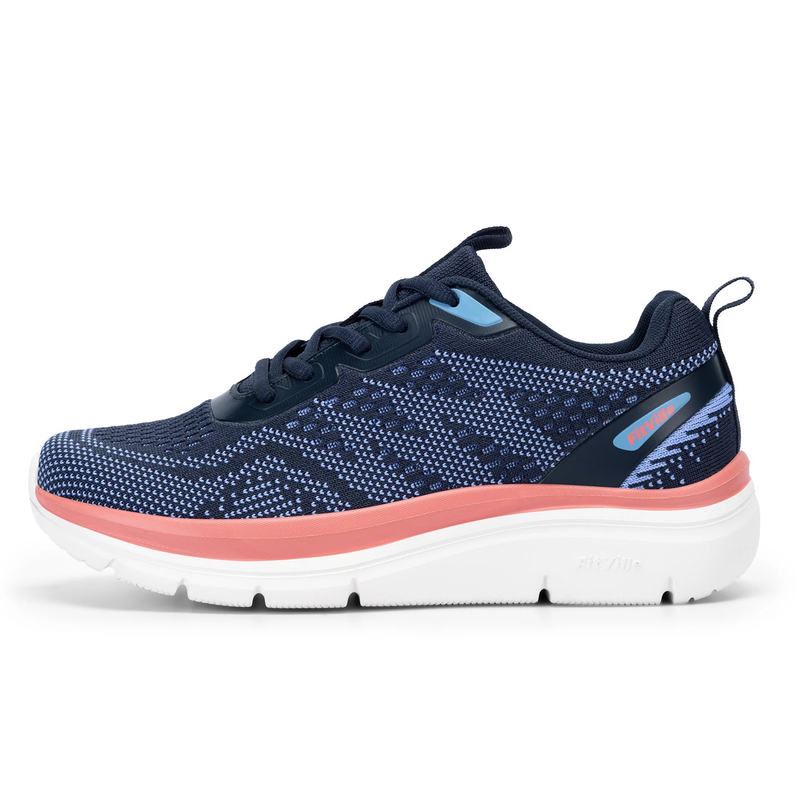 Women's Shoes Wide Width Walking Casual Shoes Thick Sole Lightweight Sneakers for Swollen Feet Relieve Toe Pain