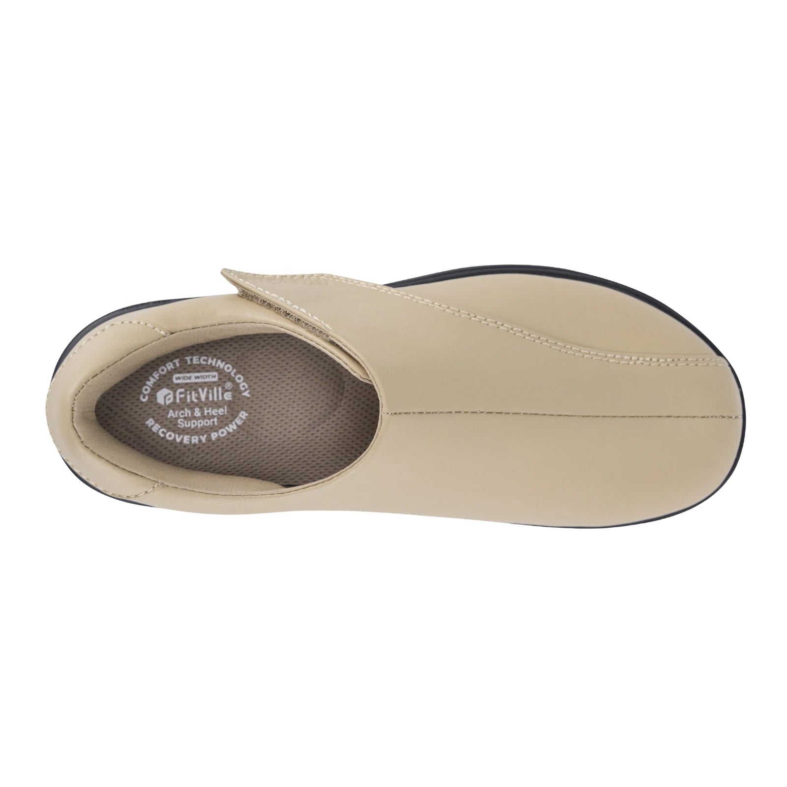 Women's Shoes Leather Diabetic Shoes Extra Wide Slip-On Walking Shoes For Womens Swollen Feet Arch Support