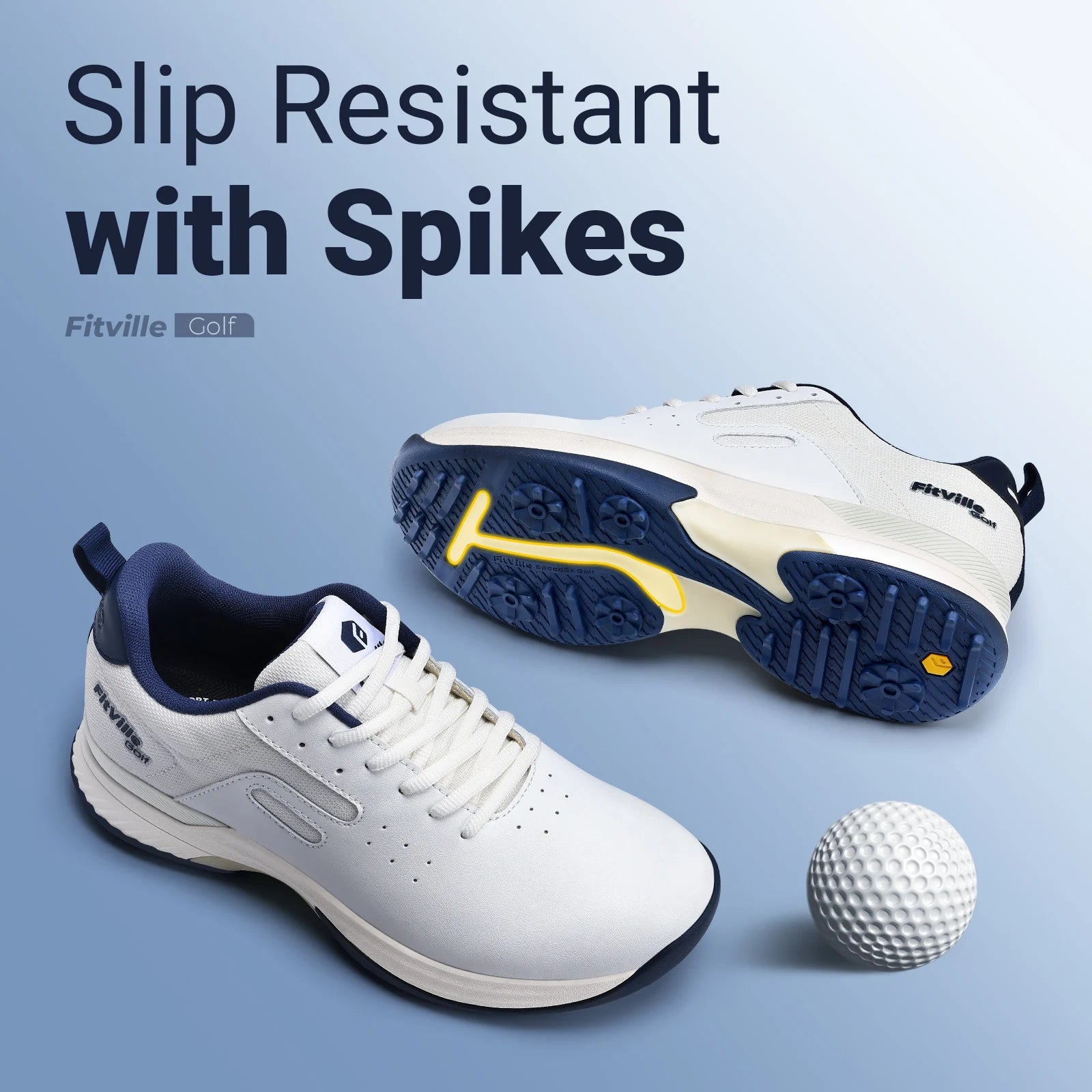 Men's Golf Shoes - Non-Slip, Wear-Resistant, and Comfortable for Foot Support