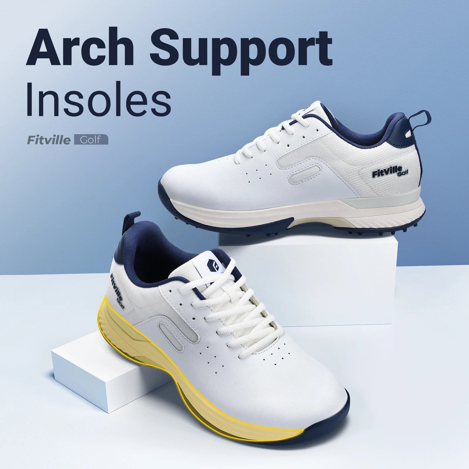 Men's Golf Shoes - Non-Slip, Wear-Resistant, and Comfortable for Foot Support