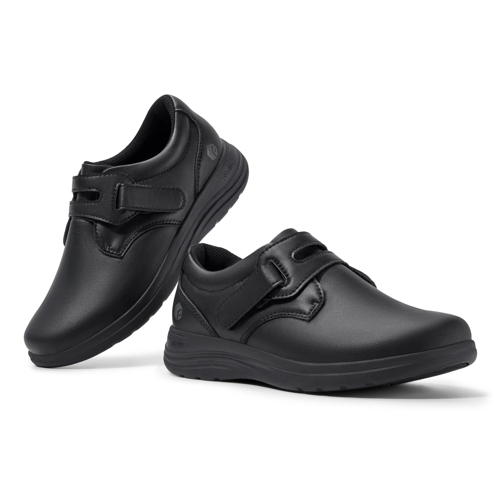 Leather Women's Shoes Extra Wide Diabetic Shoes Slip-On Walking Shoes For Womens