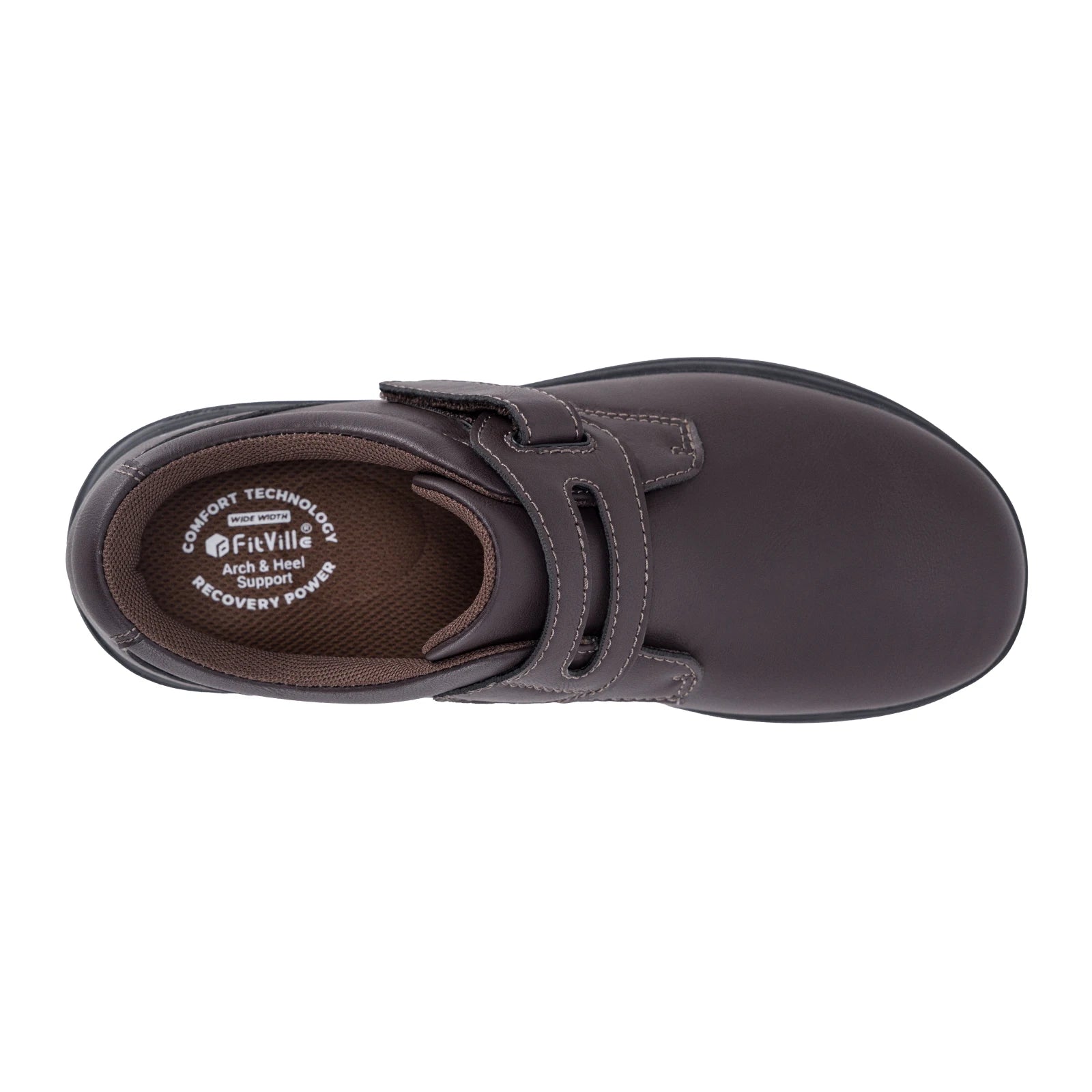 Leather Women's Shoes Extra Wide Diabetic Shoes Slip-On Walking Shoes For Womens