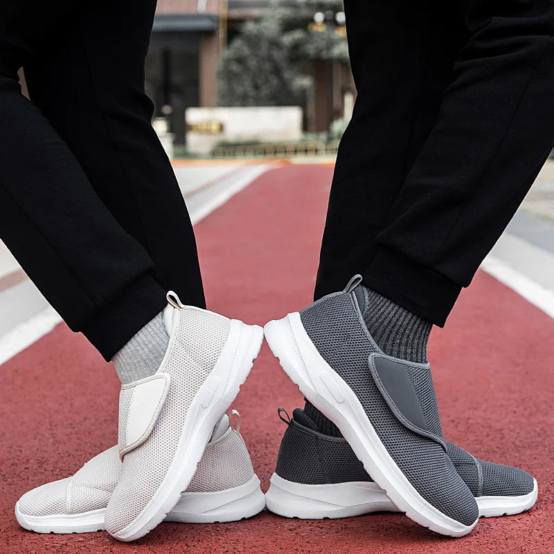 Unisex Winter Orthopedics Wide Feet Swollen Shoes Couple Thumb Eversion Adjusting Soft Comfortable Diabetic Walking Shoes